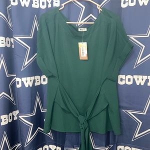 NWT West K Size XXLP Green blouse
